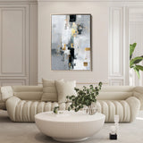 Abstract 2101 Canvas Art 60 x 40 cm / Black
