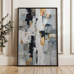 Abstract 2102 Canvas Art 60 x 40 cm / Black