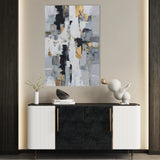 Abstract 2102 Canvas Art 60 x 40 cm / Black