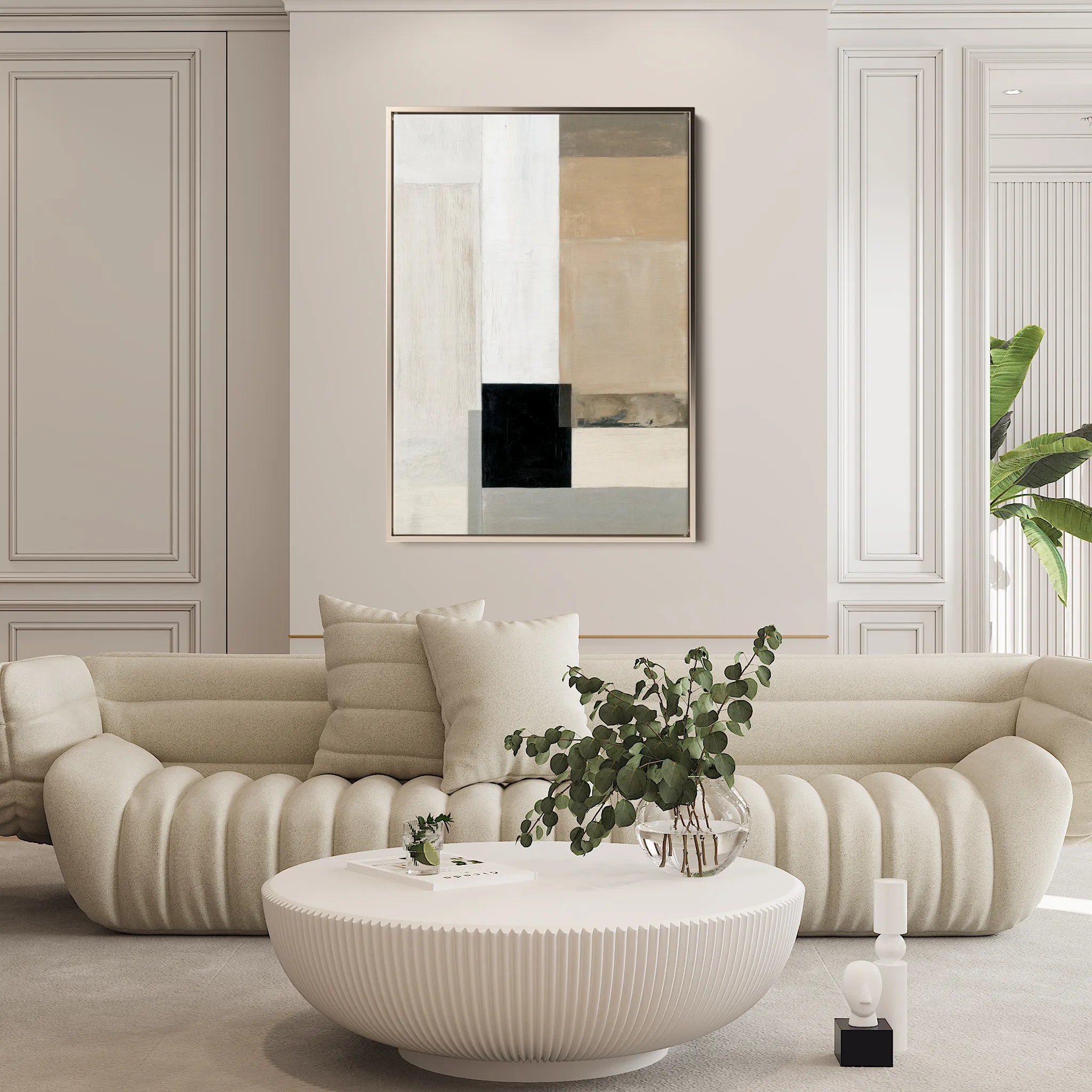 Abstract 2103 Canvas Art 60 x 40 cm / Black