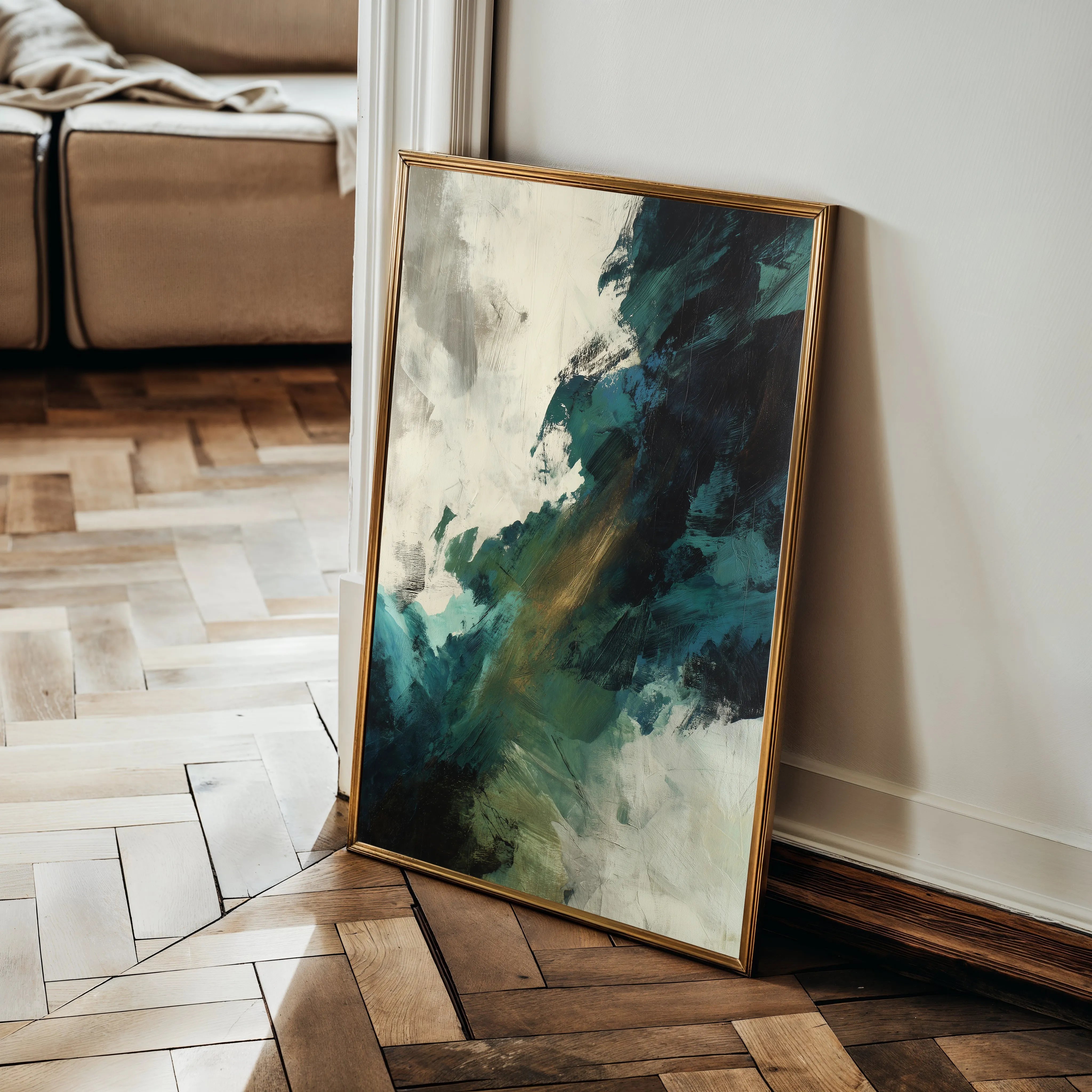 Abstract 2106 Canvas Art 60 x 40 cm / Black