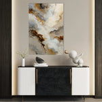 Abstract 2107 Canvas Art 60 x 40 cm / Black
