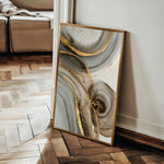 Abstract 2109 Canvas Art 60 x 40 cm / Black