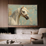 Horses 211 Canvas Art 60 x 40 cm / Black