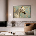 Horses 211 Canvas Art 60 x 40 cm / Black