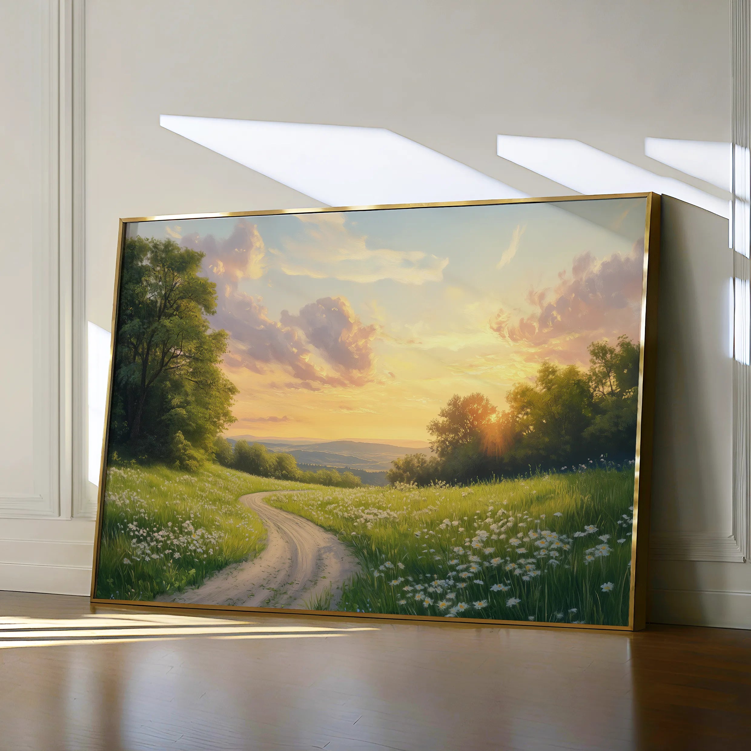 Landscape 211 Canvas Art 60 x 40 cm / Black