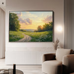 Landscape 211 Canvas Art 60 x 40 cm / Black