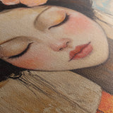 Portrait 211 Canvas Art 60 x 40 cm / Black