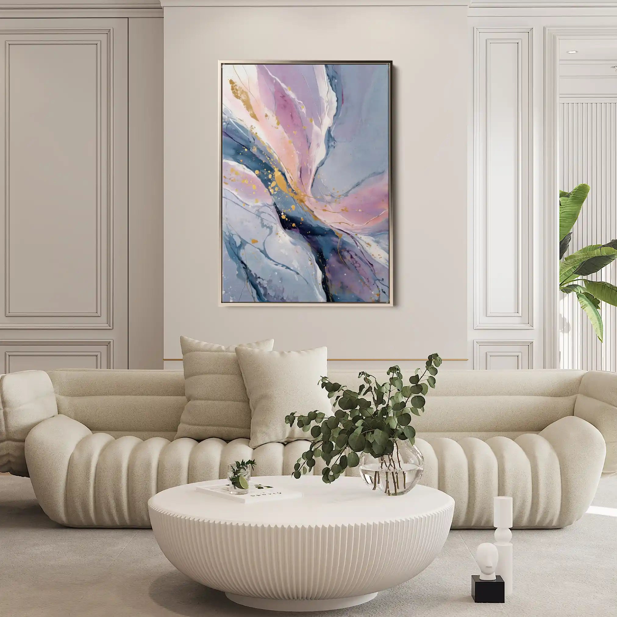 Abstract 2110 Canvas Art 60 x 40 cm / Black