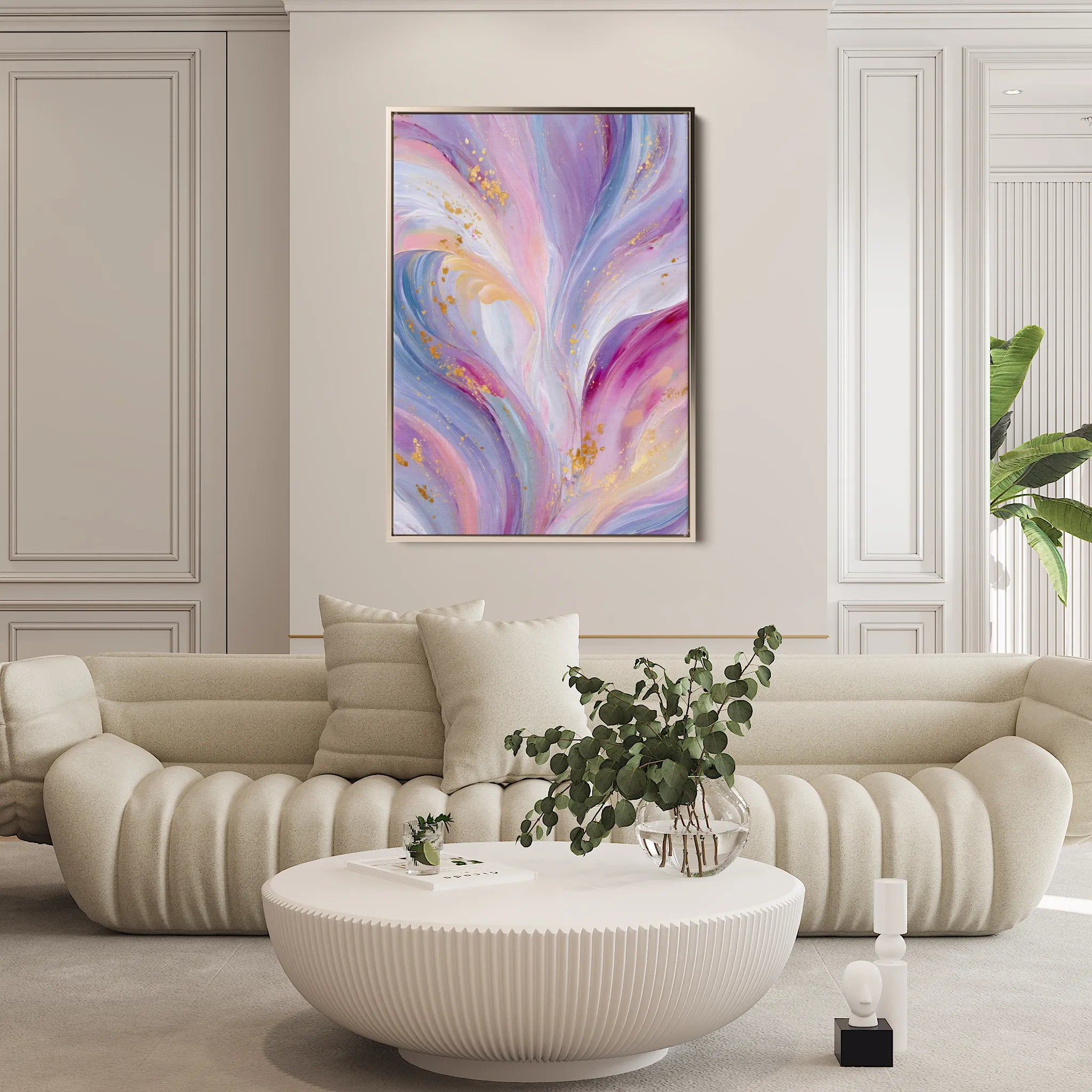 Abstract 2111 Canvas Art 60 x 40 cm / Black