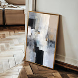 Abstract 2114 Canvas Art 60 x 40 cm / Black