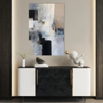 Abstract 2114 Canvas Art 60 x 40 cm / Black