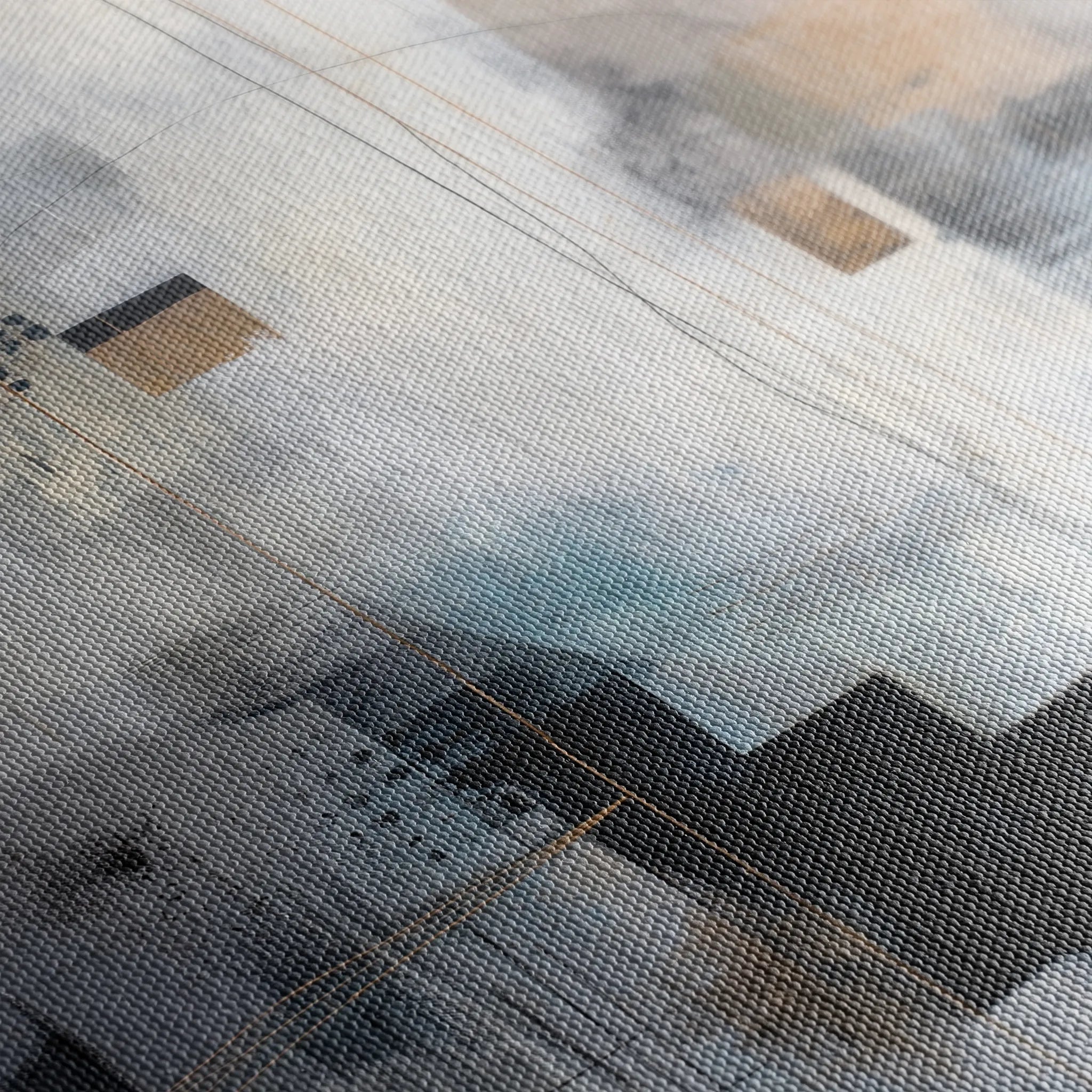 Abstract 2114 Canvas Art 60 x 40 cm / Black