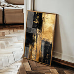 Abstract 2116 Canvas Art 60 x 40 cm / Black