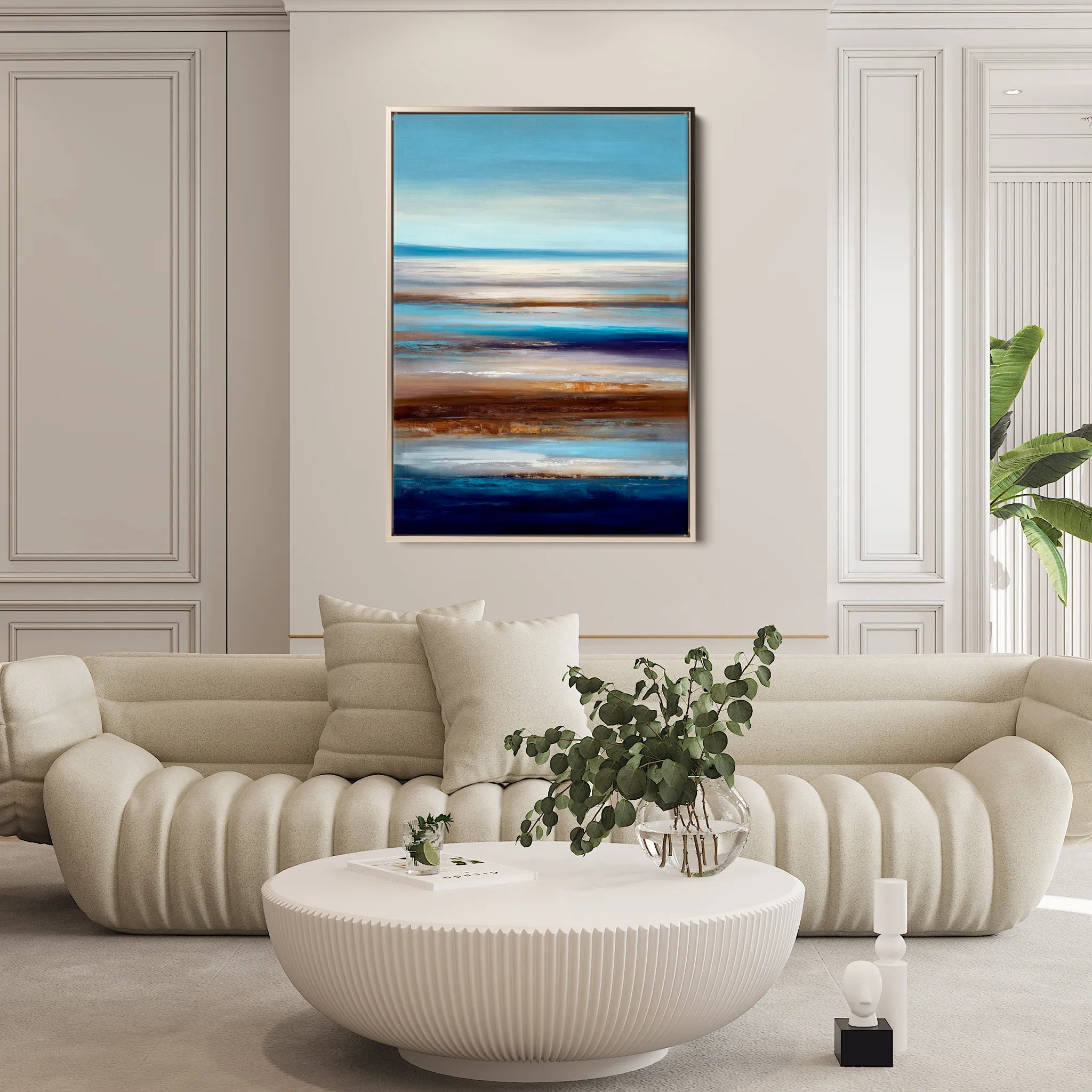 Abstract 2117 Canvas Art 60 x 40 cm / Black