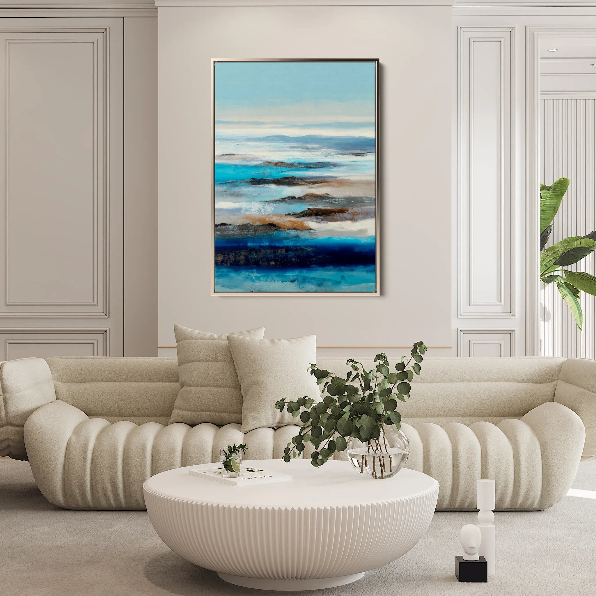 Abstract 2118 Canvas Art 60 x 40 cm / Black