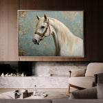 Horses 212 Canvas Art 60 x 40 cm / Black