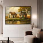 Landscape 212 Canvas Art 60 x 40 cm / Black