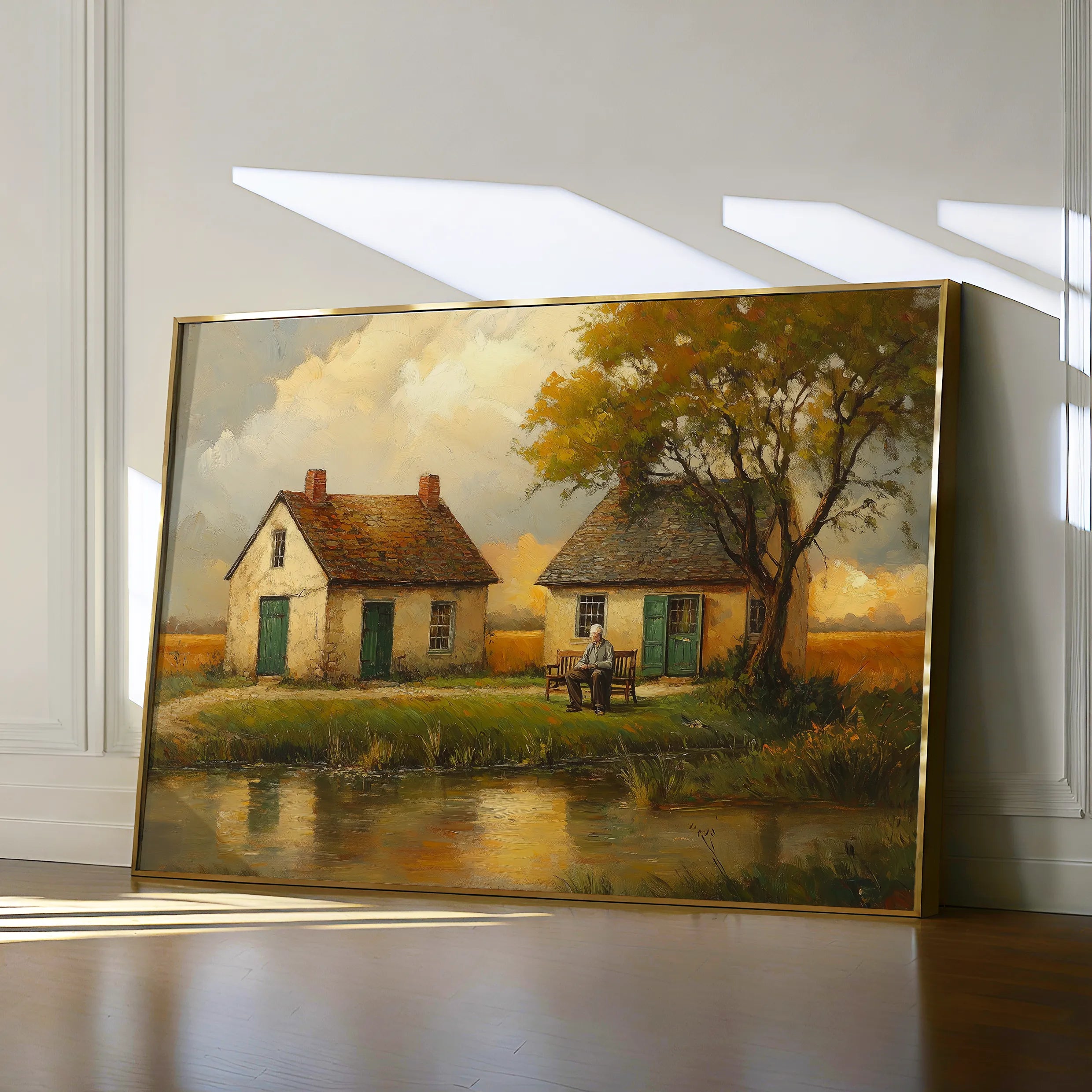 Landscape 212 Canvas Art 60 x 40 cm / Black