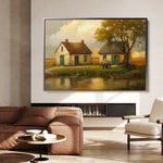 Landscape 212 Canvas Art 60 x 40 cm / Black