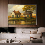 Landscape 212 Canvas Art 60 x 40 cm / Black