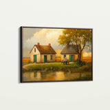 Landscape 212 Canvas Art 60 x 40 cm / Black