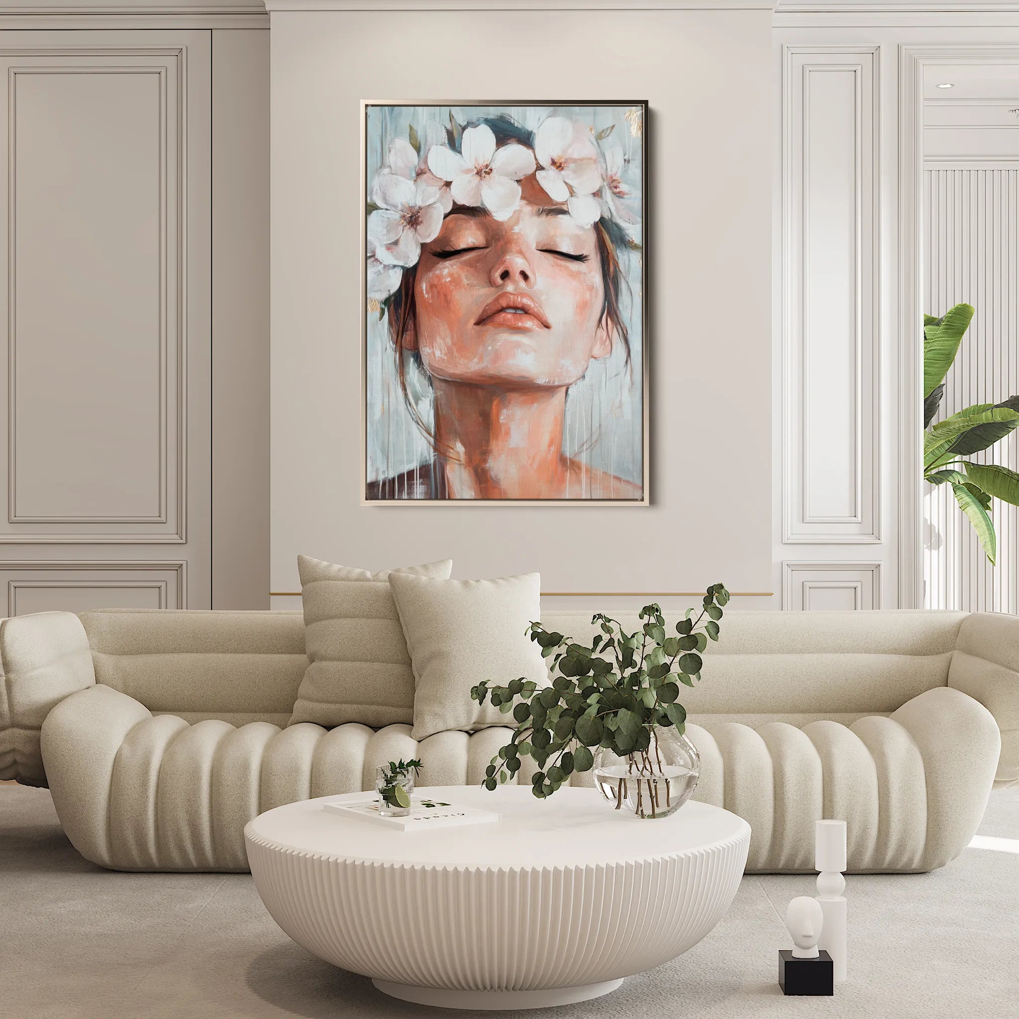 Portrait 212 Canvas Art 60 x 40 cm / Black