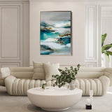 Abstract 2122 Canvas Art 60 x 40 cm / Black