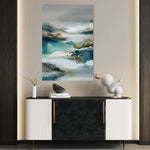 Abstract 2122 Canvas Art 60 x 40 cm / Black