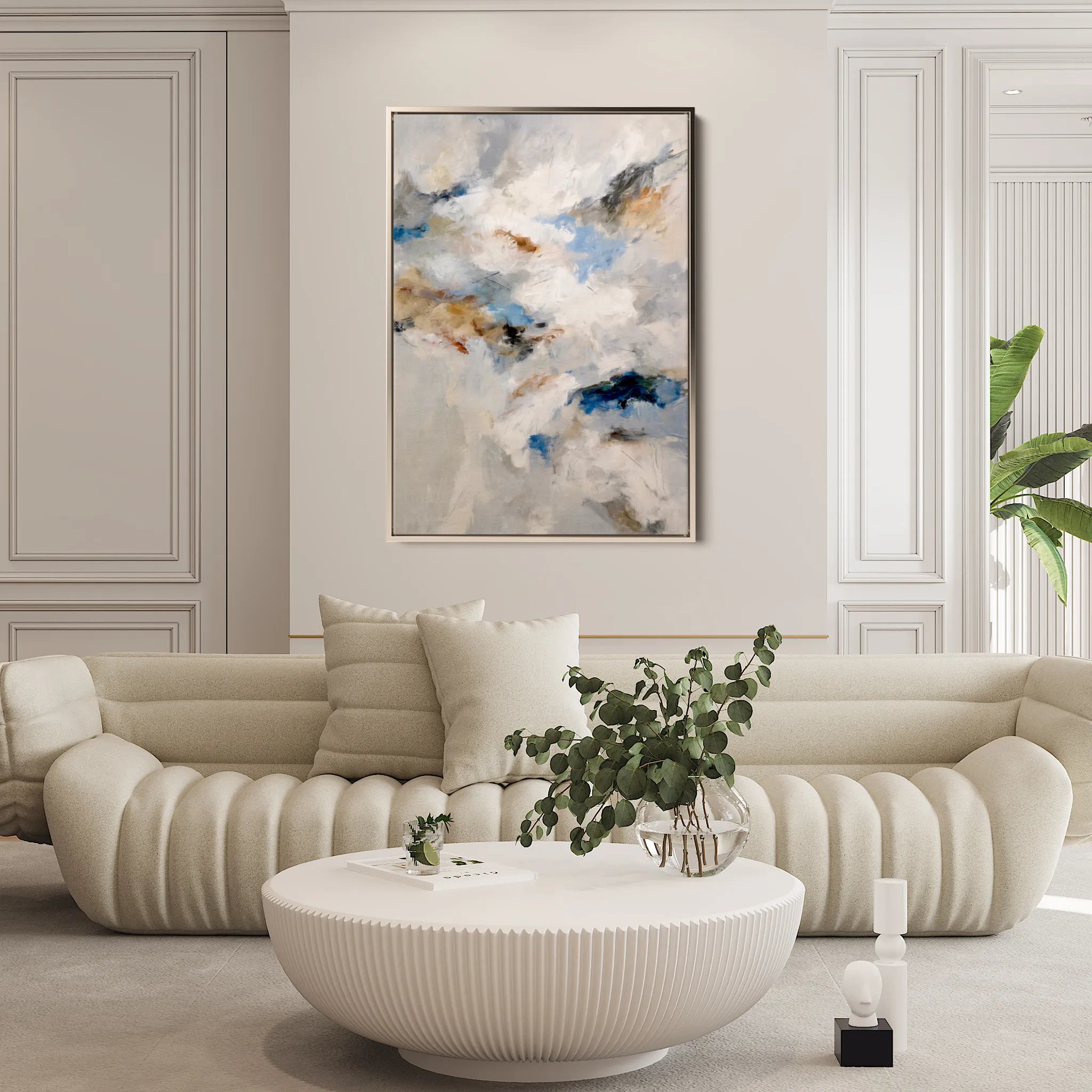 Abstract 2123 Canvas Art 60 x 40 cm / Black