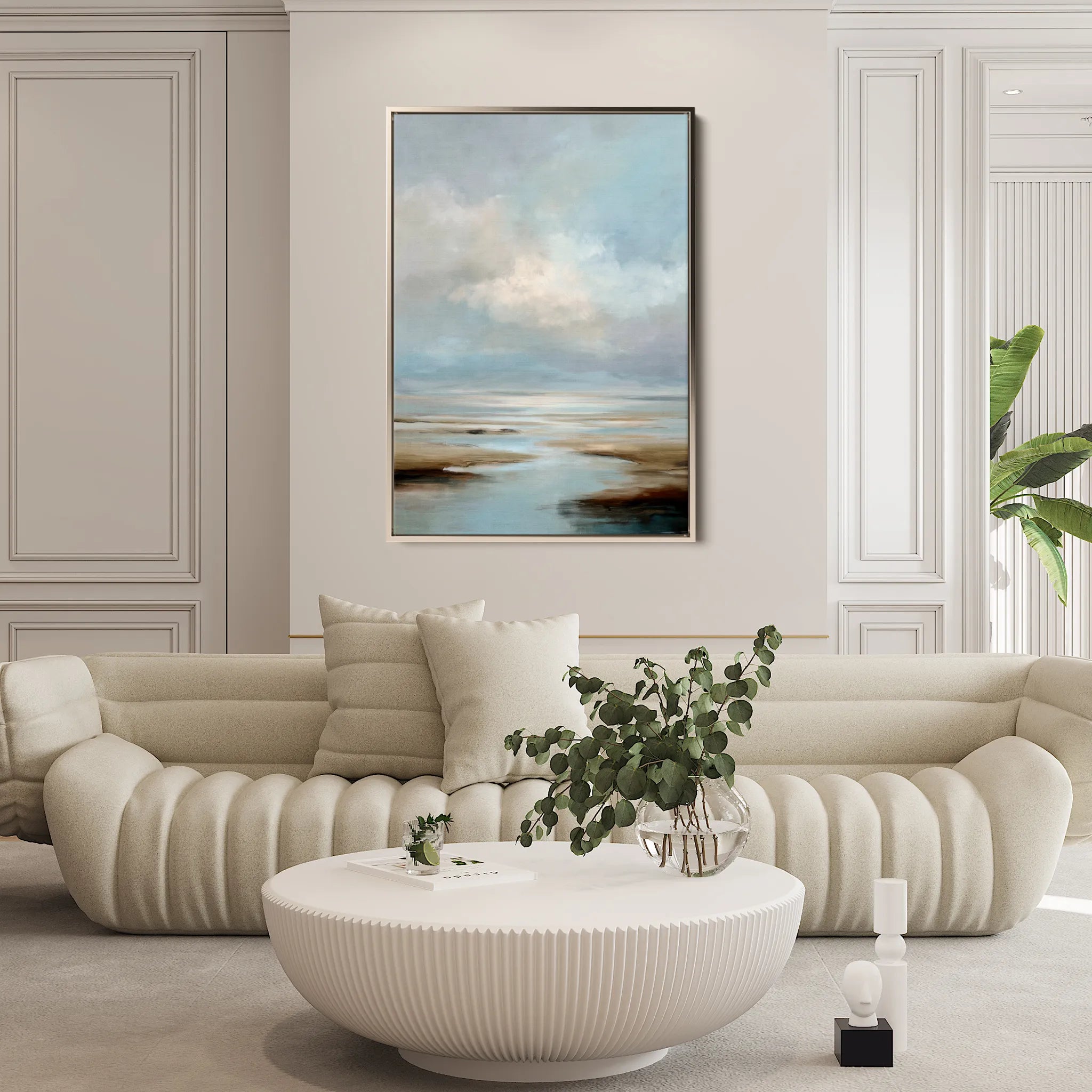 Abstract 2125 Canvas Art 60 x 40 cm / Black