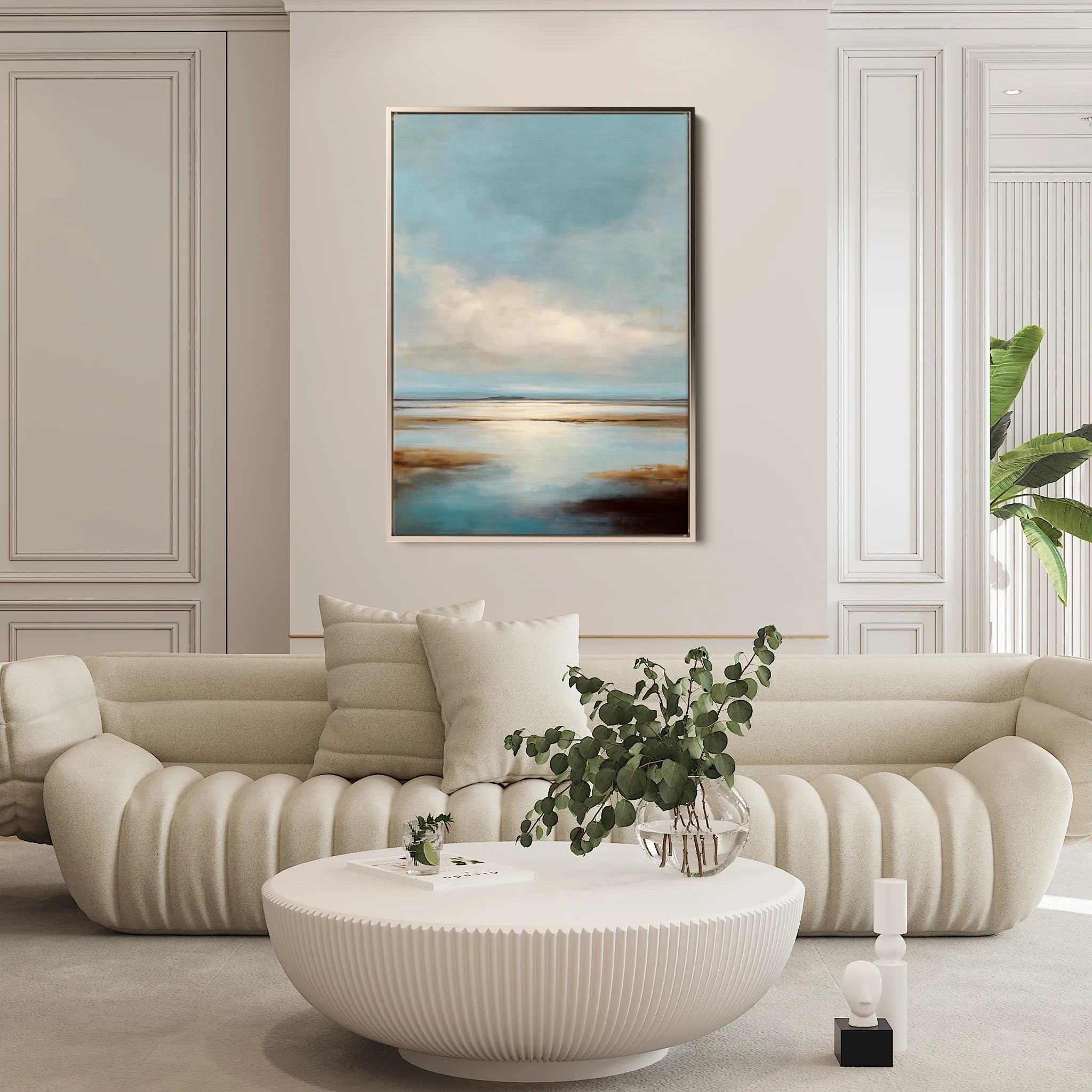 Abstract 2126 Canvas Art 60 x 40 cm / Black