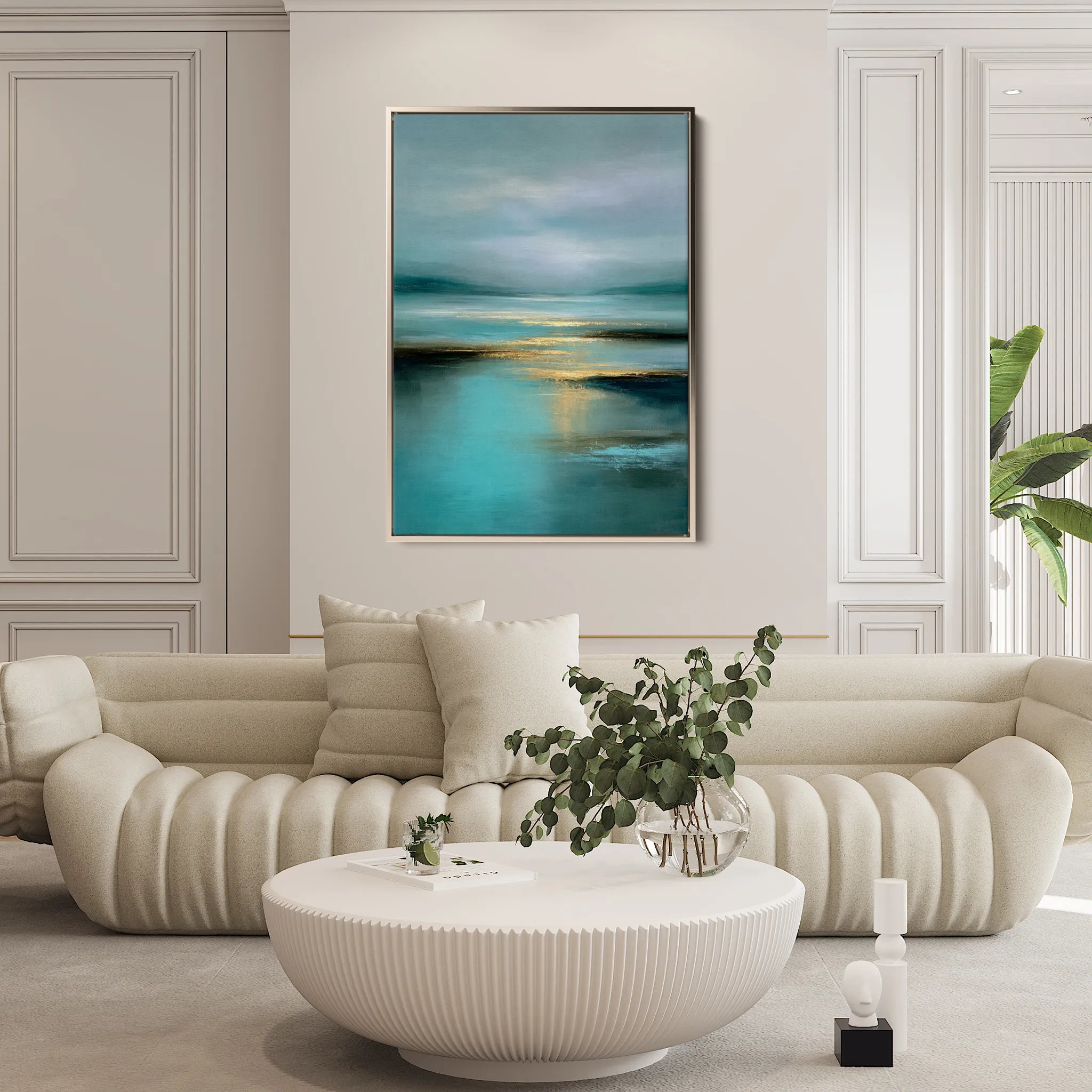 Abstract 2128 Canvas Art 60 x 40 cm / Black