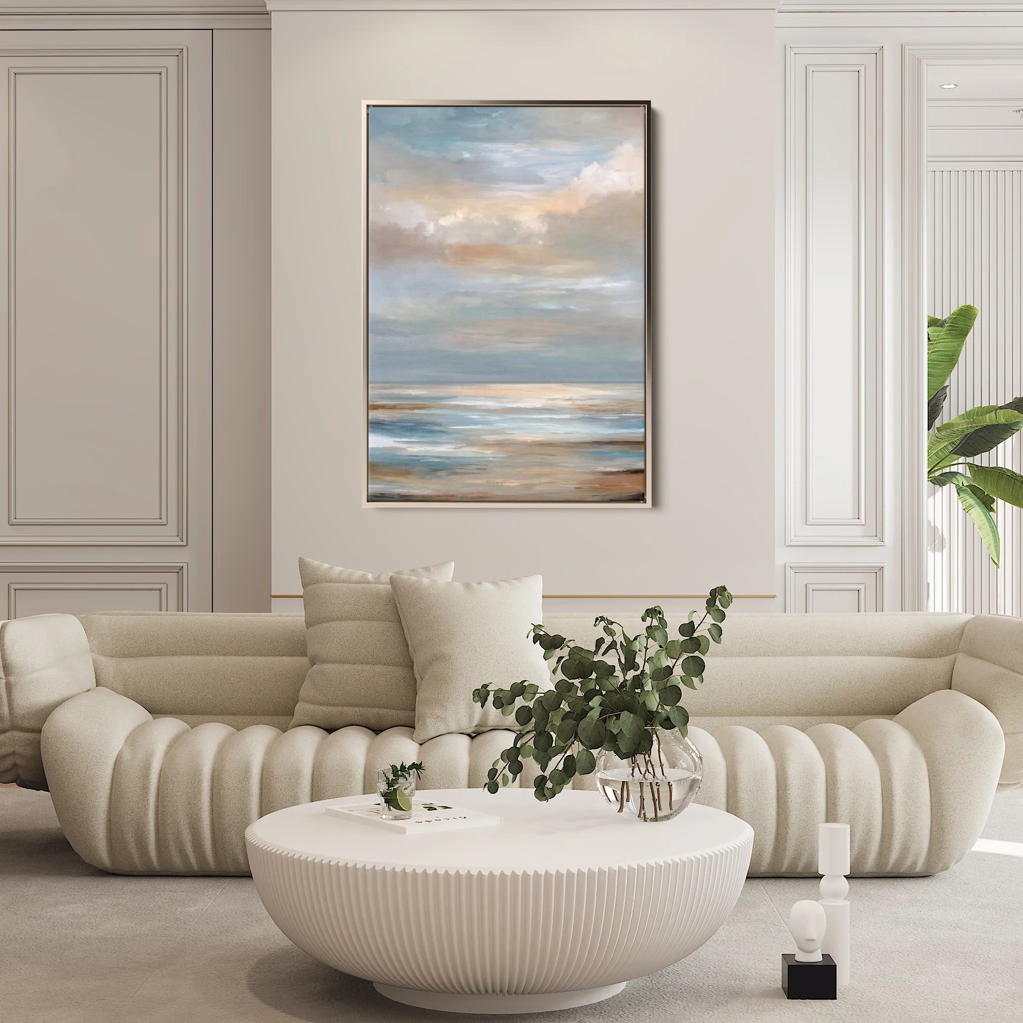 Abstract 2129 Canvas Art 60 x 40 cm / Black