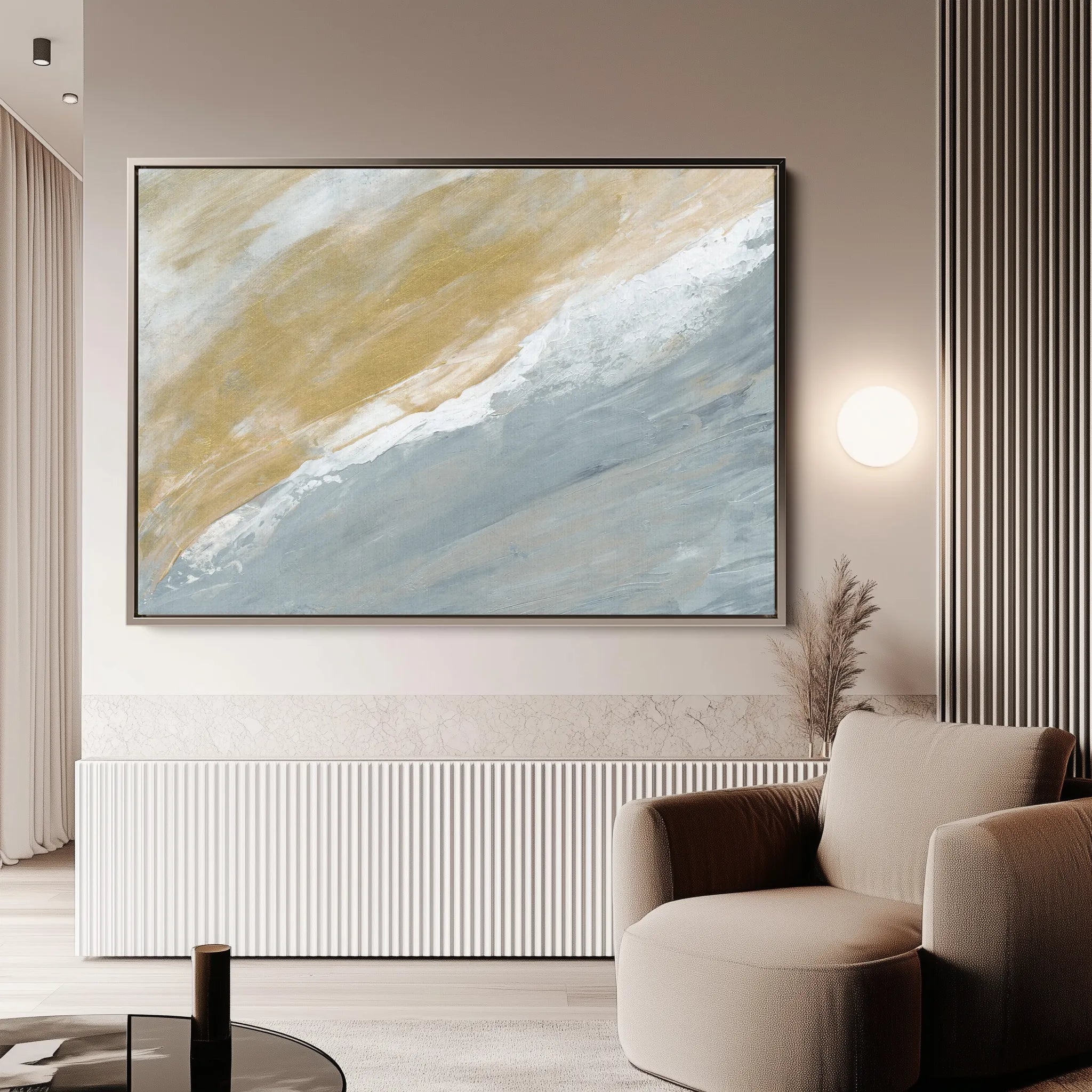 Abstract 213 Canvas Art 60 x 40 cm / Black
