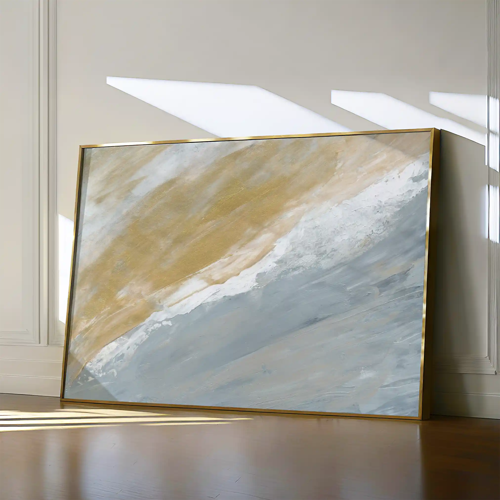 Abstract 213 Canvas Art 60 x 40 cm / Black