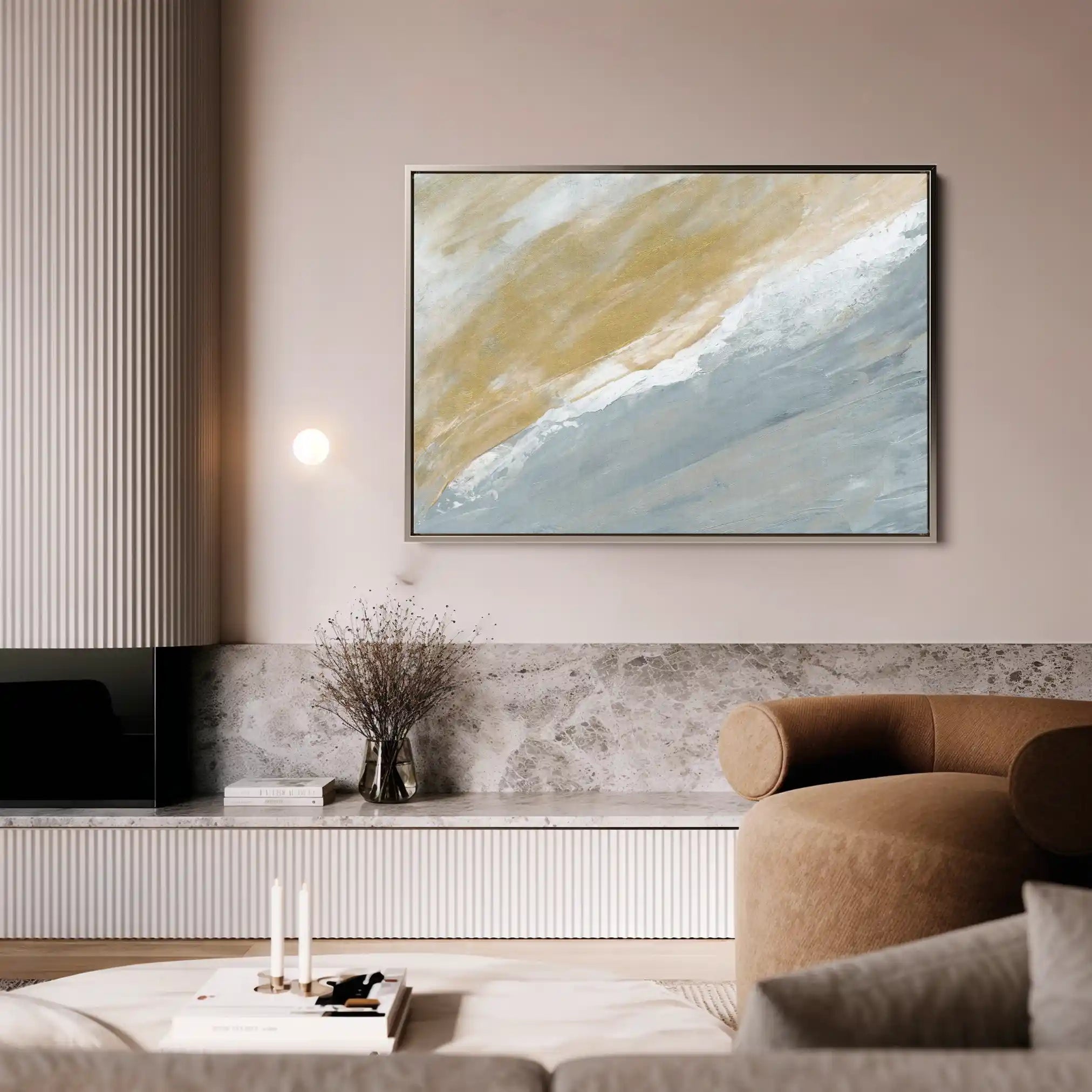 Abstract 213 Canvas Art 60 x 40 cm / Black