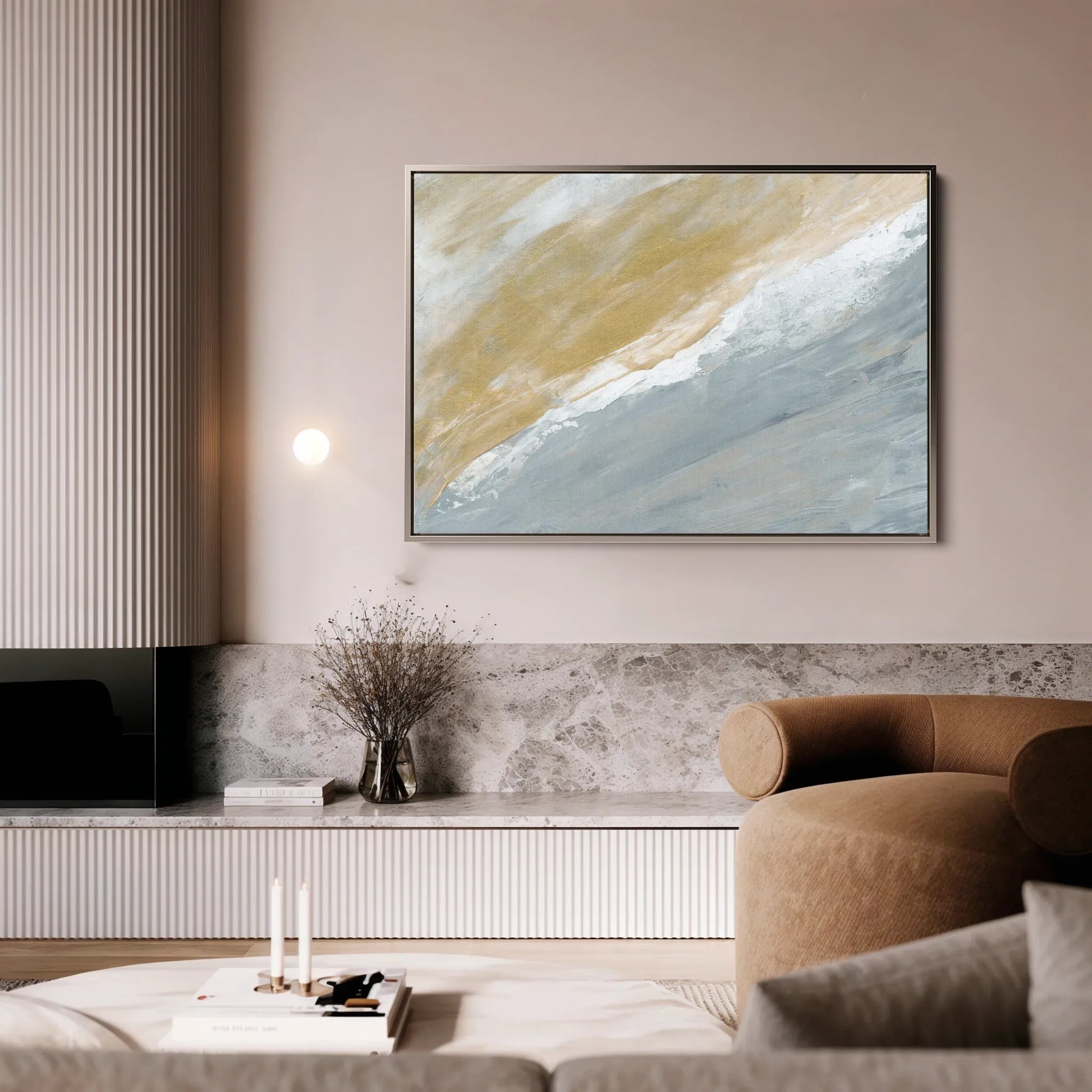 Abstract 213 Canvas Art 60 x 40 cm / Black