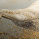 Horses 213 Canvas Art 60 x 40 cm / Black