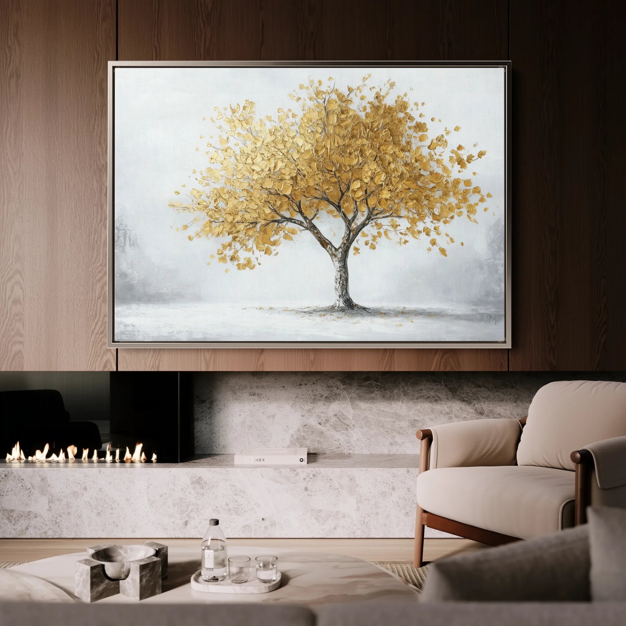 Landscape 213 Canvas Art 60 x 40 cm / Black