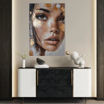 Portrait 213 Canvas Art 60 x 40 cm / Black