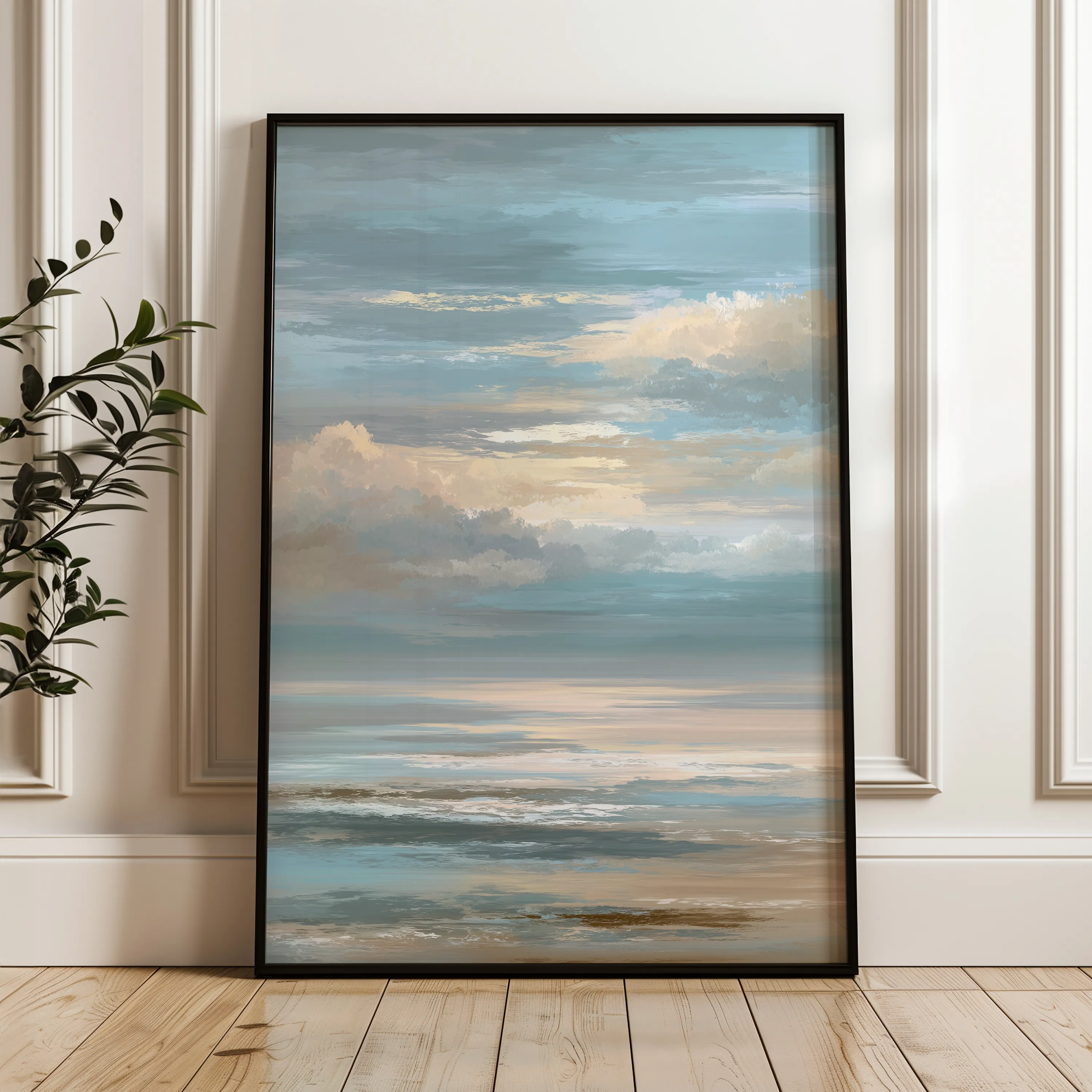 Abstract 2130 Canvas Art 60 x 40 cm / Black