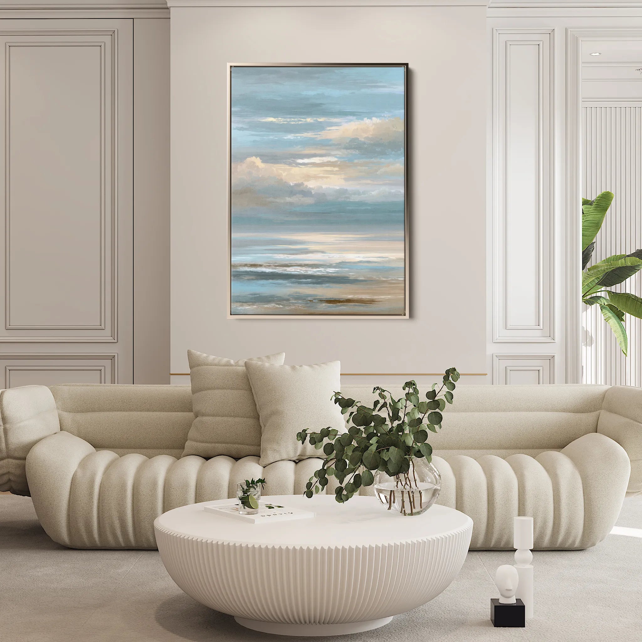 Abstract 2130 Canvas Art 60 x 40 cm / Black