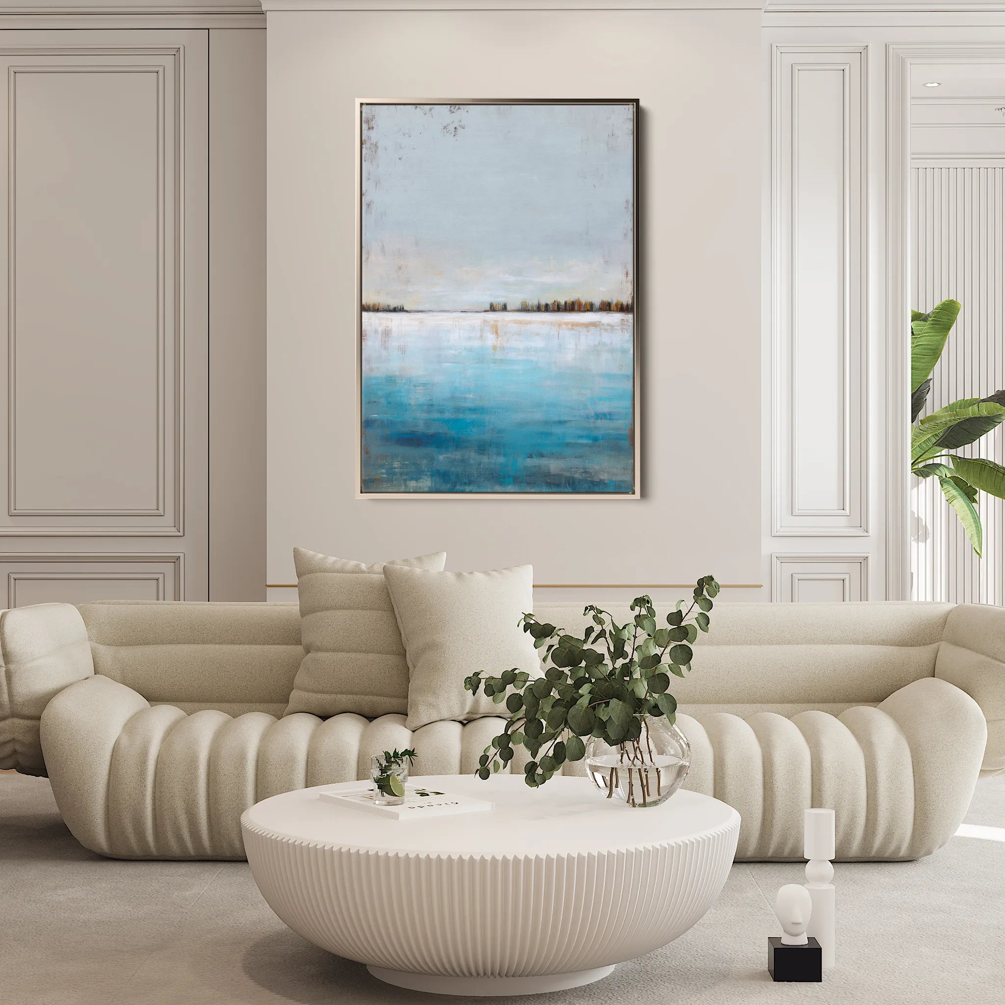 Abstract 2134 Canvas Art 60 x 40 cm / Black