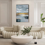 Abstract 2136 Canvas Art 60 x 40 cm / Black