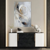 Abstract 2137 Canvas Art 60 x 40 cm / Black