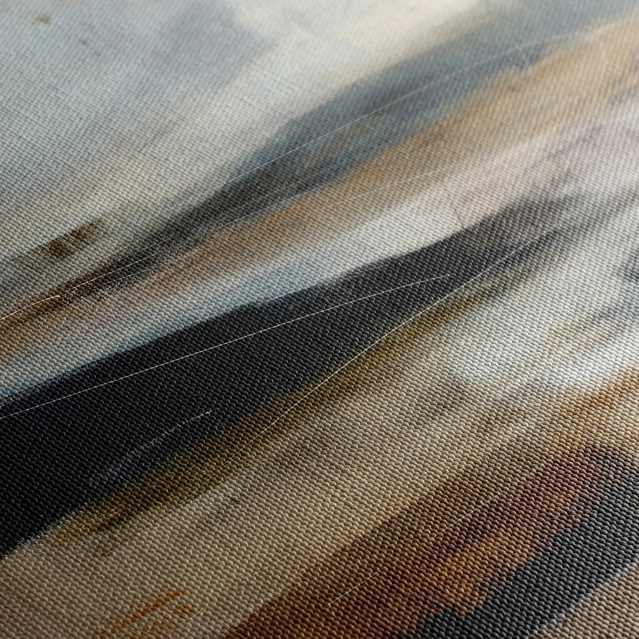 Abstract 2138 Canvas Art 60 x 40 cm / Black