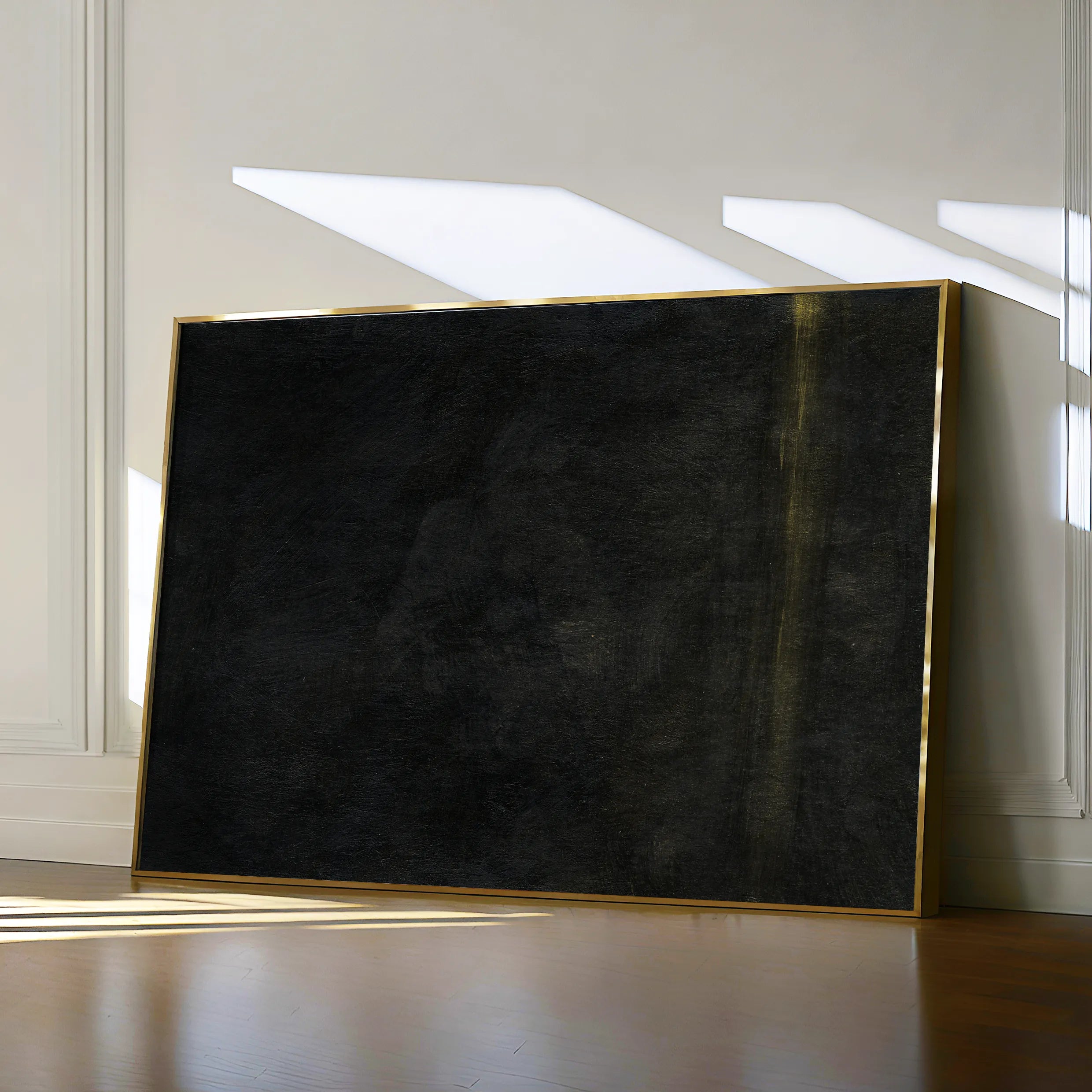 Abstract 214 Canvas Art 60 x 40 cm / Black