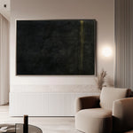 Abstract 214 Canvas Art 60 x 40 cm / Black