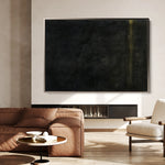 Abstract 214 Canvas Art 60 x 40 cm / Black